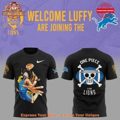 One Piece x Detroit Lions Welcome Luffy are joining Shirt