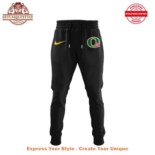 Oregon Ducks Rose Bowl Game 2025 Playoff Half Zip Hoodie