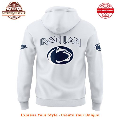 Penn State Football Iron Lion White Hoodie