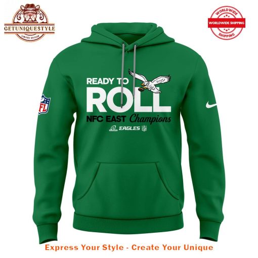 Philadelphia Eagles 2024 NFC East Division Champions Kelly Green Hoodie