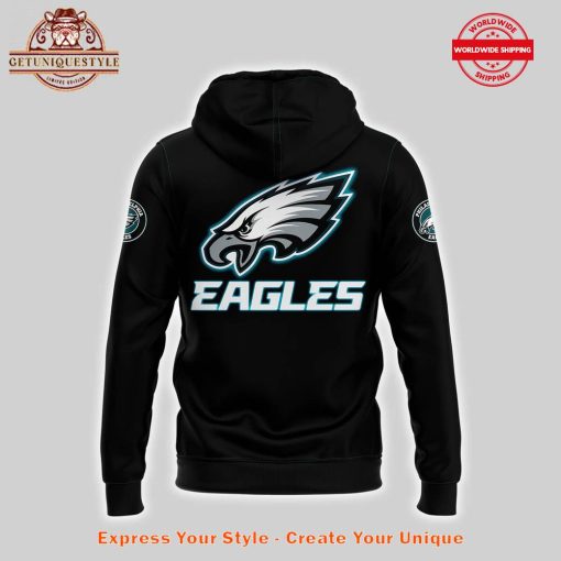 Philadelphia Eagles New All Black 2025 Hoodie