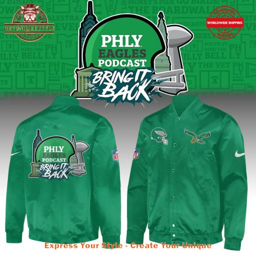 Philadelphia Eagles Podcast Bring It Back Baseball Jacket