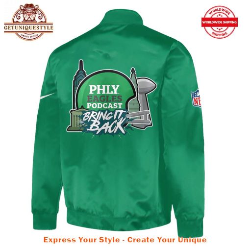 Philadelphia Eagles Podcast Bring It Back Baseball Jacket