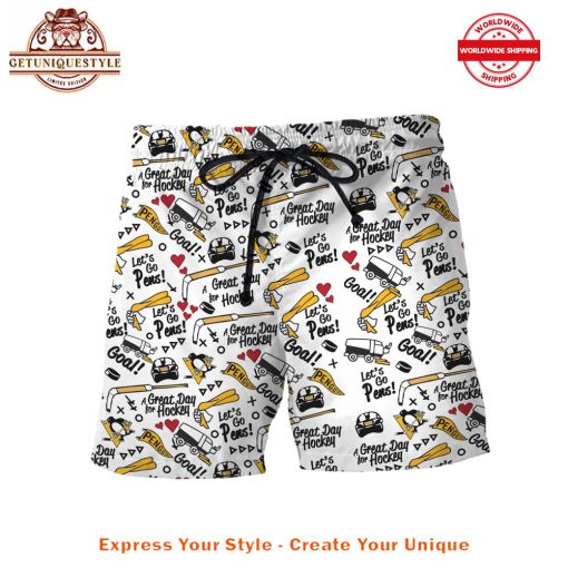 Pittsburgh Penguins Check Your Heart Hawaiian Shirt