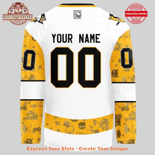 Pittsburgh Penguins x Hello Kitty 50th Anniversary Custom Jersey