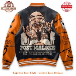 Post Malone Leave Me Malone Baseball Jacket