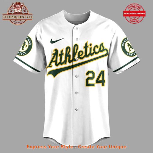 Rickey Henderson Oakland Athletics 24 Baseball Jersey