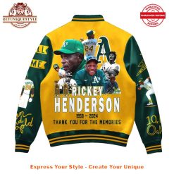 Rickey Henderson Hall of Fame Baseball Jacket