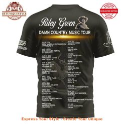 Riley Green Damn Country Music Tour 2025 Shirt