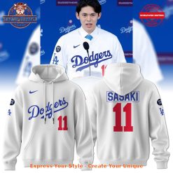 Roki Sasaki x Los Angeles Dodgers Nike 11 Hoodie