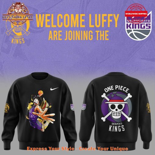 Sacramento Kings x One Piece Welcome Luffy Are Joining Shirt Collection