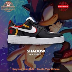 Shadow the Hedgehog Inspired Air Force 1