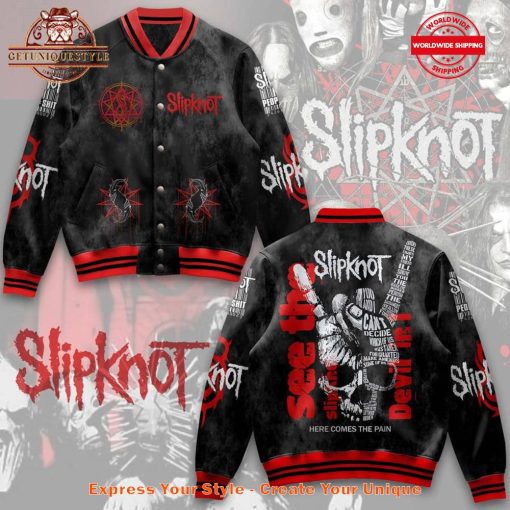 Slipknot See The Devil In I Baseball Jacket