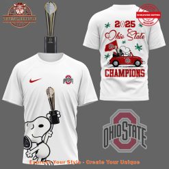 Snoopy x Ohio State Buckeyes Champions 2025 Shirt