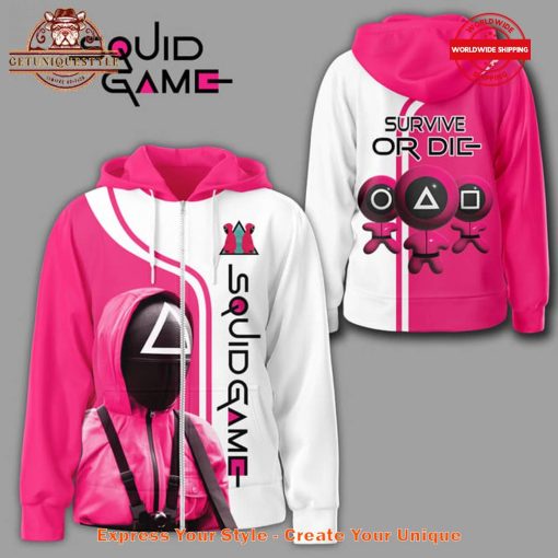 Squid Game Survive Or Die 2025 Zip Hoodie