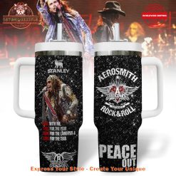 Steven Tyler Aerosmith Peace Out 40oz Stanley Tumbler