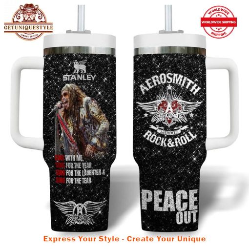 Steven Tyler Aerosmith Peace Out 40oz Stanley Tumbler