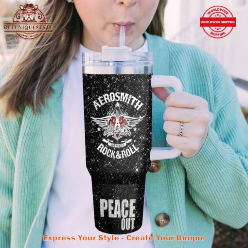 Steven Tyler Aerosmith Peace Out 40oz Stanley Tumbler