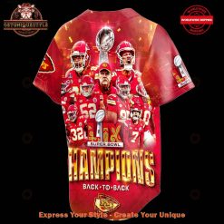 Super Bowl LIX Kansas City Chiefts Champions 2025 Baseball Jersey