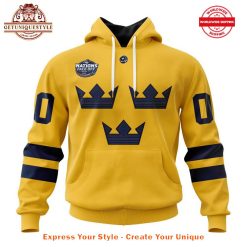 Sweden National Ice Hockey Team 4 Nations FaceOff 2025 Limited Hoodie