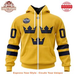 Sweden National Ice Hockey Team 4 Nations FaceOff 2025 Limited Hoodie