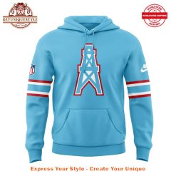 Tennessee Titans Oilers Throwback Alternate Light Blue Hoodie