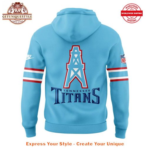 Tennessee Titans Oilers Throwback Alternate Light Blue Hoodie