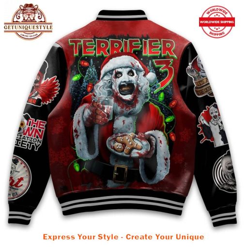 Terrifier 3 Art the Clown Appreciation Society Baseball Jacket