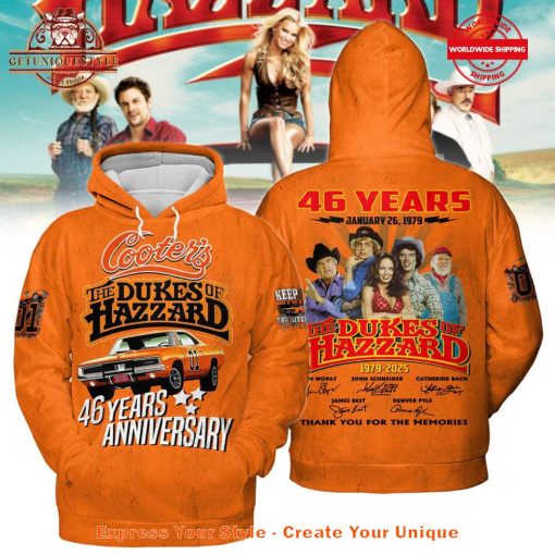 The Dukes of Hazzard 46 Years Anniversary Hoodie