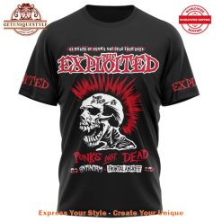 The Exploited 46 Years Of Riots Tour Shirt