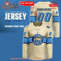 Toledo Walleye Hockey Heritage Night 2025 Jersey