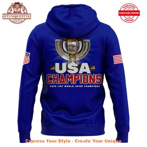 USA Hockey 2025 IIHF World Junior Champions Hoodie