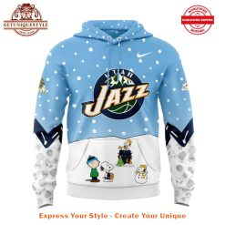 Utah Jazz Peanuts And Snoopy Holiday Hoodie