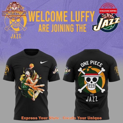 Utah Jazz x One Piece Welcome Luffy Are Joining Shirt