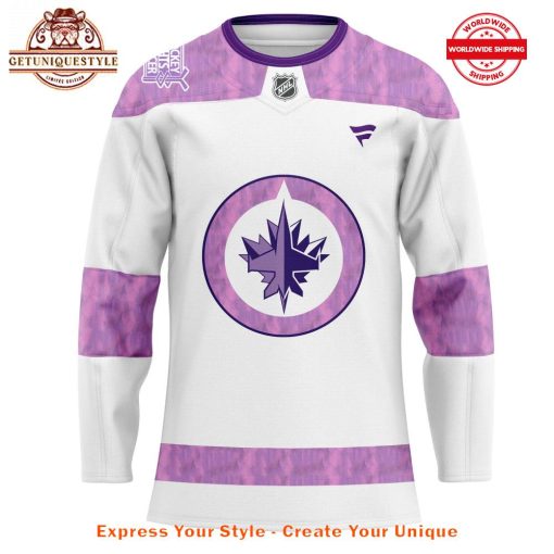 Winnipeg Jets Hockey Fights Cancer Jersey