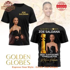 Zoe Saldana Golden Globes Best Support Female Actor 2025 Shirt