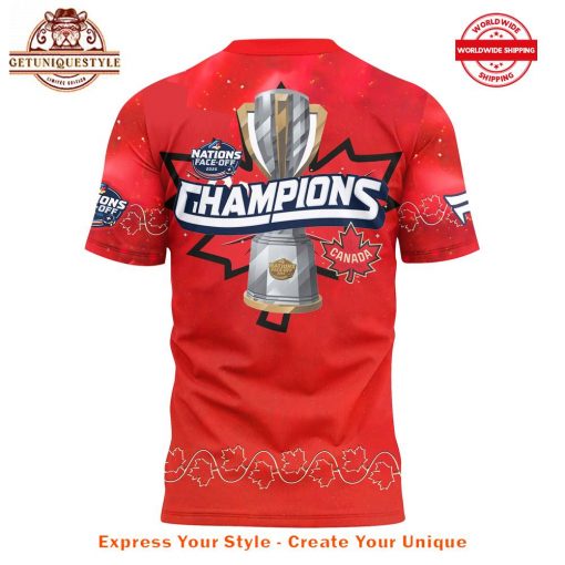 4 Nations Face-Off Canada Hockey Champions Shirt