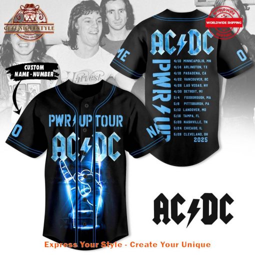 AC/DC PWR UP Tour 2025 Baseball Jersey