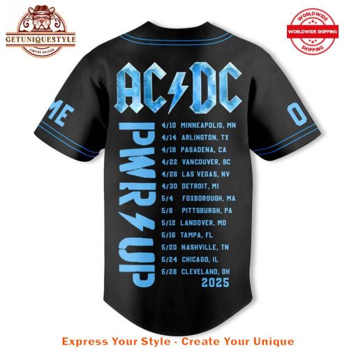 AC/DC PWR UP Tour 2025 Baseball Jersey