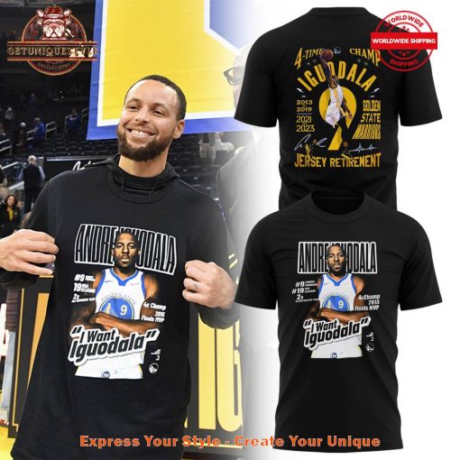 Andre Iguodala Golden State Warriors Jersey Retirement Shirt