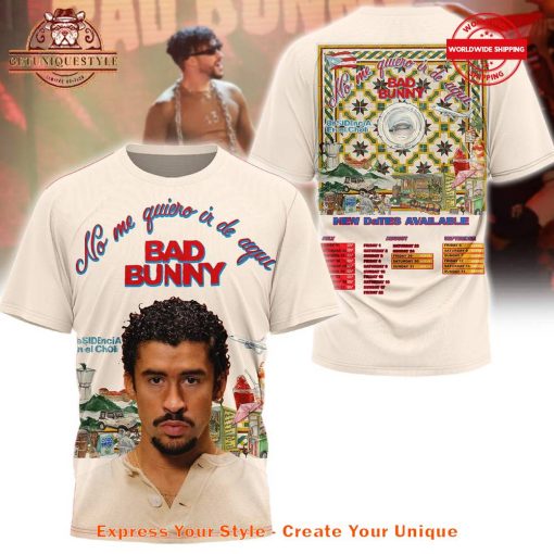 Bad Bunny No Me Quiero Ir De Aquí Merch Collection