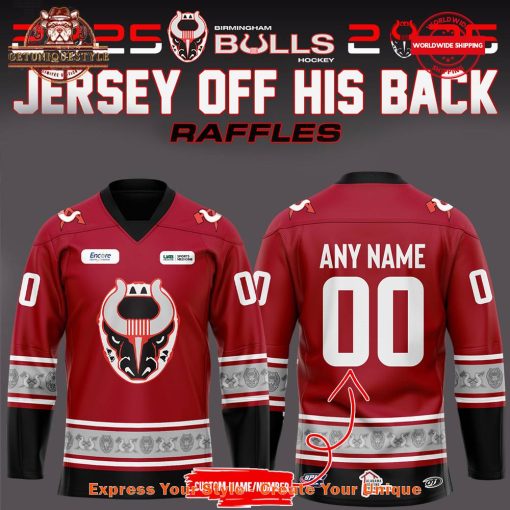 Birmingham Bulls Hockey Off His Back Jersey