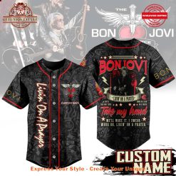 Bon Jovi Livin’ on a Prayer Baseball Jersey