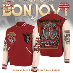 Bon Jovi My Heart Is Like An Open Highway Baseball Jacket