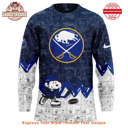 Buffalo Sabres Anniversary of Peanuts Jersey