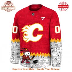 Calgary Flames 75th Anniversary of Peanuts Night Jersey