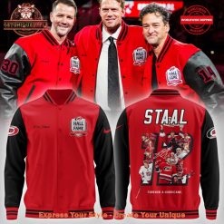 Carolina Hurricanes Eric Staal Hall of Fame Baseball Jacket