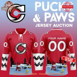 Cincinnati Cyclones x Pucks and Paws Hockey Jersey