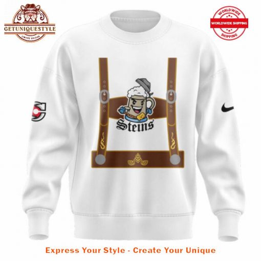 Cincinnati Cyclones x Zinzinnati Steins White Sweatshirt