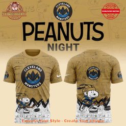 Cleveland Monsters 75th Anniversary of Peanuts Night Merch Collection